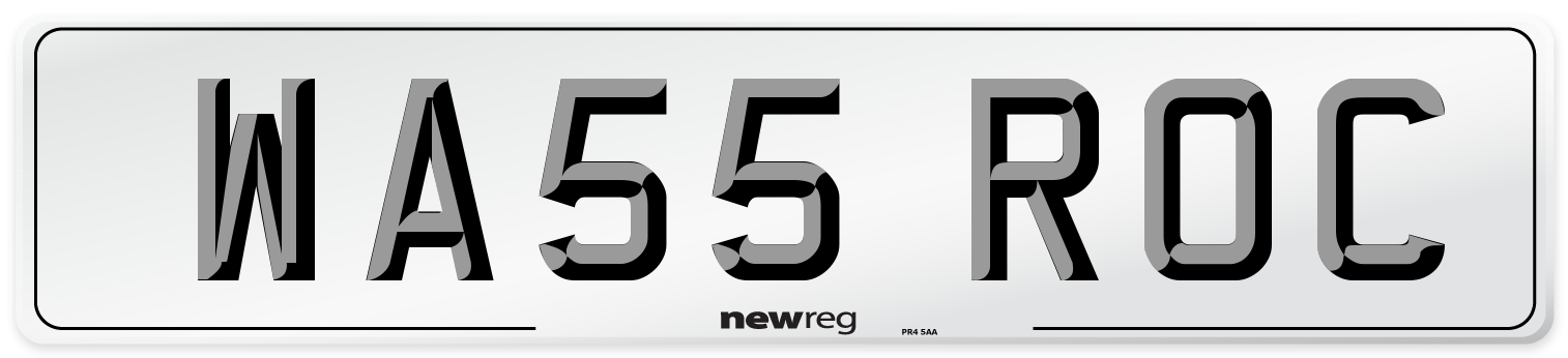 WA55 ROC Number Plate from New Reg